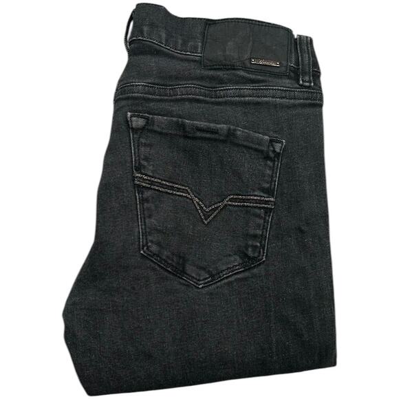 Diesel Hi-Vy Stretch Black Y2K Skinny Jeans - Picture 1 of 6